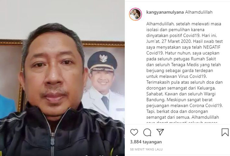 Ini Pengakuan Wakil Walikota Bandung yang Sembuh dari Corona - PATROLIPOST