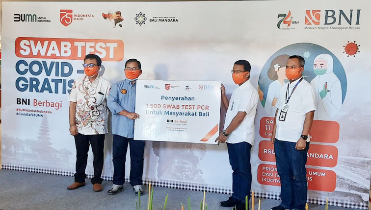 BNI Bantu 1.500 Test Swab dan 1 Unit Alat PCR di RS Bali Mandara ...