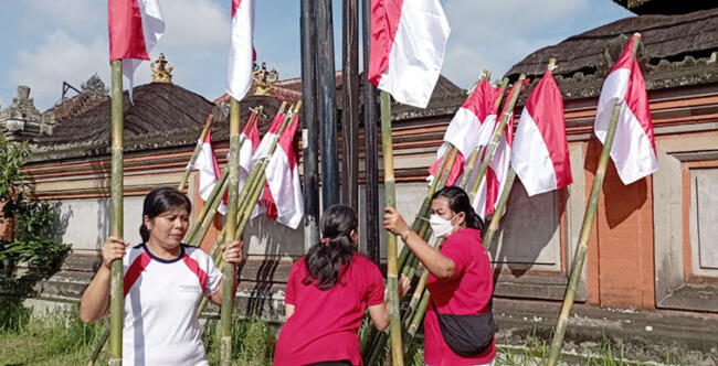 pemasangan bendera